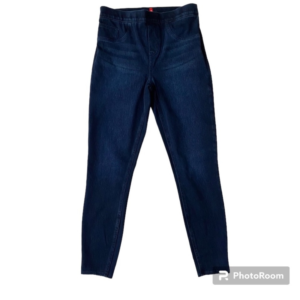 Spanx Dark Wash Denim Jean Leggings Size Medium